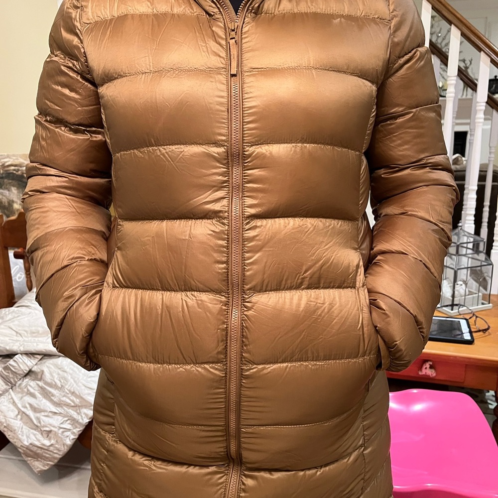 TNA Tan Little Puffer Jacket
